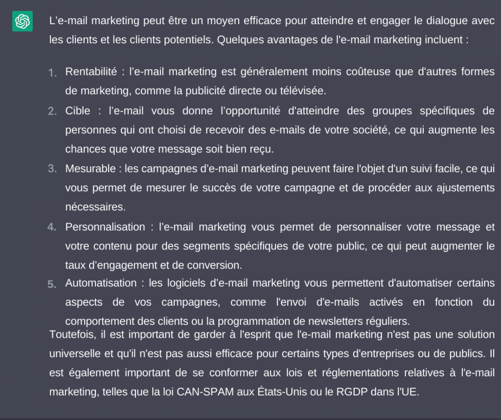 campagnes d’e-mail marketing efficaces