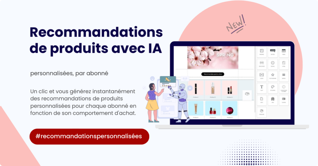 recommandations personnalisées produits IA email marketing newsletter