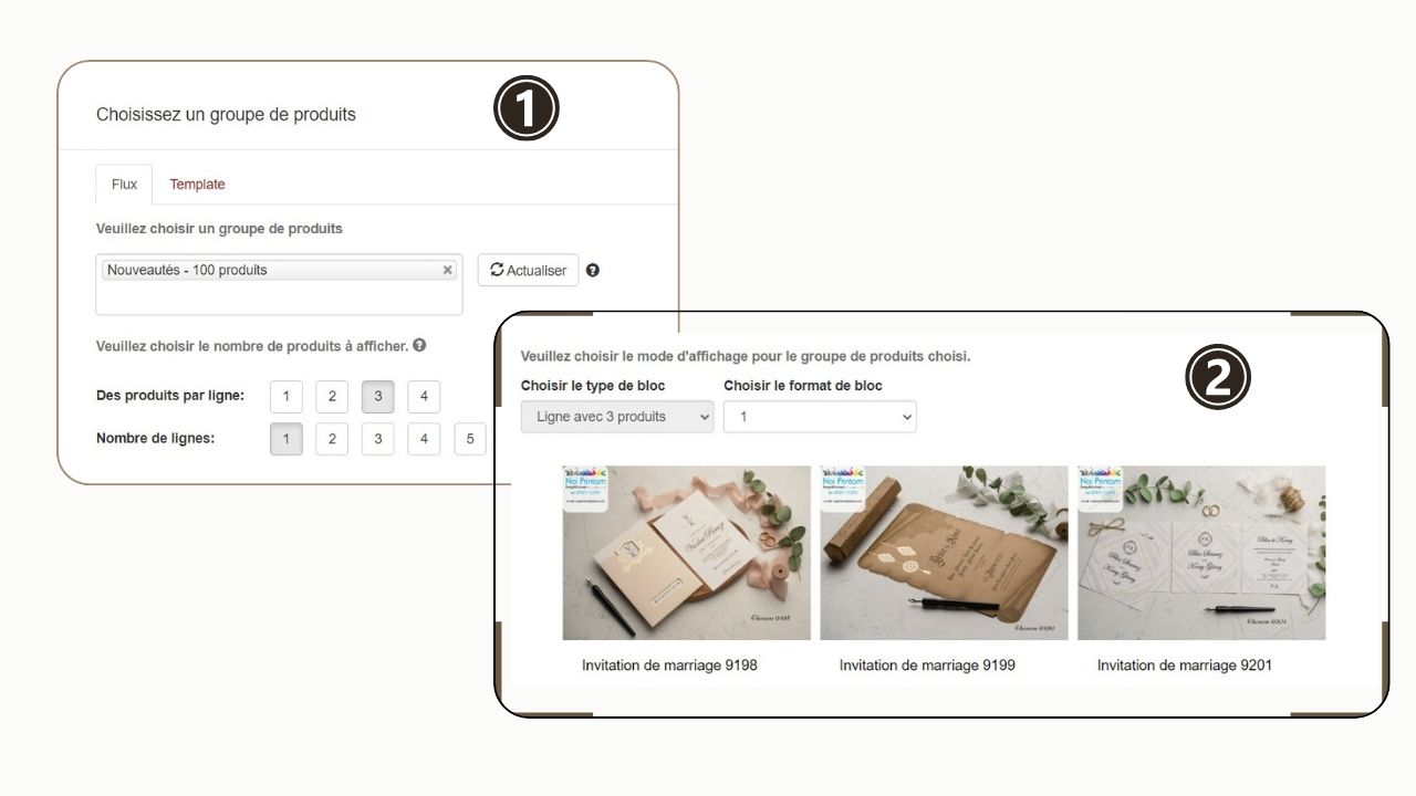 produits dynamiques newsletter ecommerce